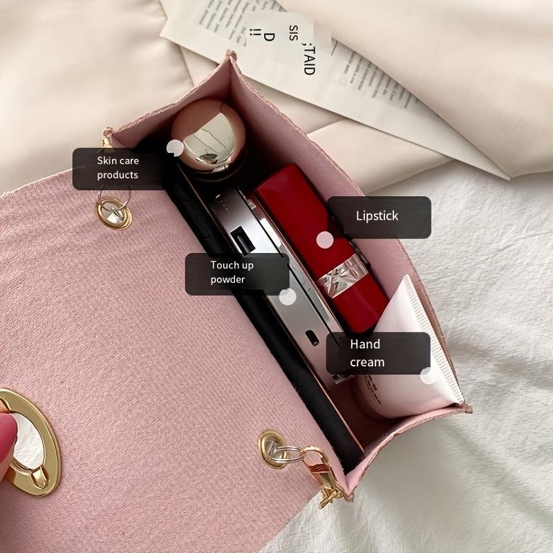 Crocodile Embossed Square Bag Turn Lock Satchel