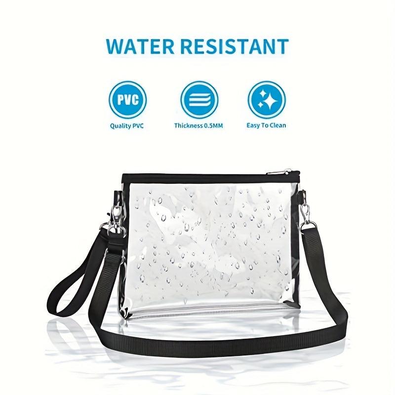 Clear Crossbody Bag Stadium Approved Clear Bag Zipper Purse