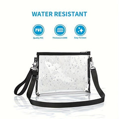 Clear Crossbody Bag Stadium Approved Clear Bag Zipper Purse