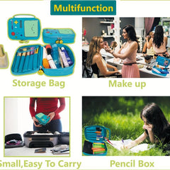 IBSLBMO Travel Makeup Bag Cartoon Brush Storage Bags