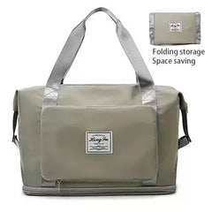 Foldable Duffle Bag Sports Fitness Gym Carry On Weekender Overnight Bag