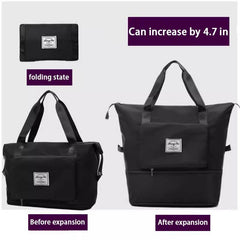 Foldable Duffle Bag Sports Fitness Gym Carry On Weekender Overnight Bag