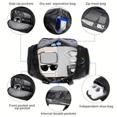 Large Capacity Gym Duffle Bag for Travel and Fitness