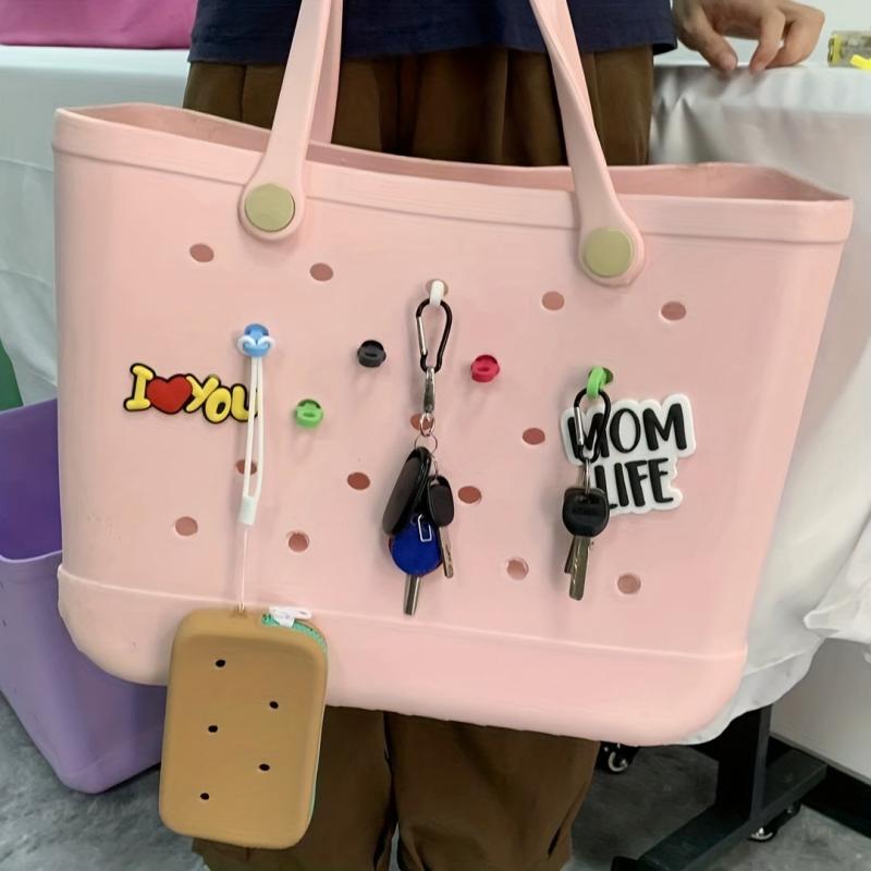2pcs Key Chain Set for Bogg Bag - Convenient Buckle, Beach Bag Accessories