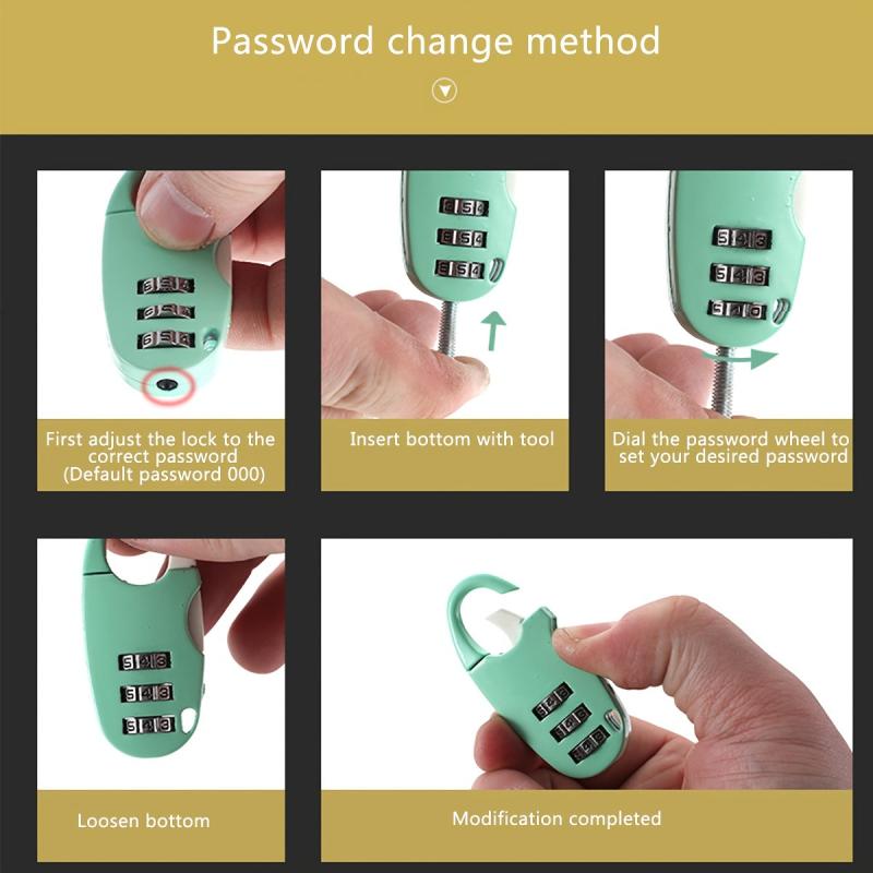 1pc Backpack Password Lock Random