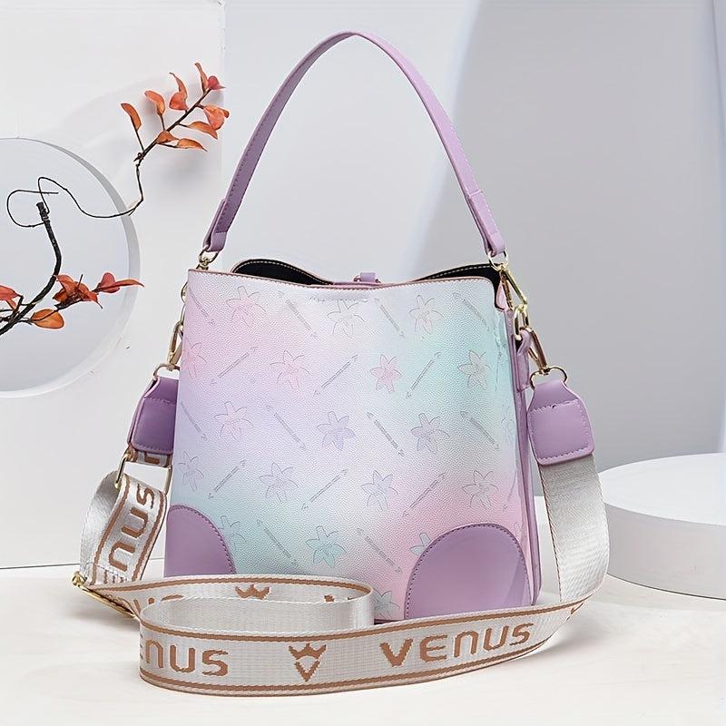 Ombre Bucket Bag Crossbody Handbags Women's Purses