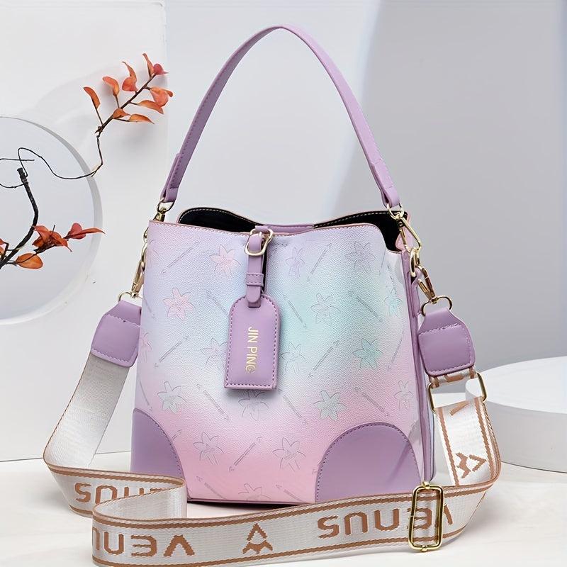 Ombre Bucket Bag Crossbody Handbags Women's Purses