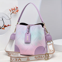 Ombre Bucket Bag Crossbody Handbags Women's Purses