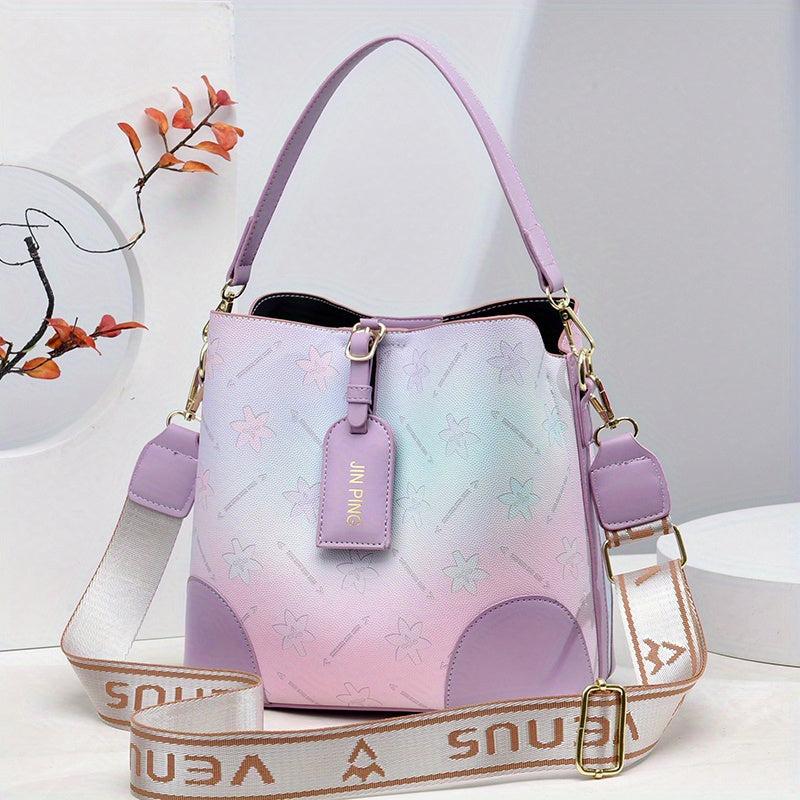 Ombre Bucket Bag Crossbody Handbags Women's Purses