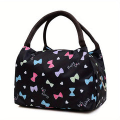 Vintage Pattern Zipper Handbag Lightweight Storage Bag