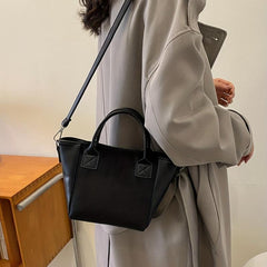 Mini Solid Tote Bag Crossbody Handbag & Shoulder Purse