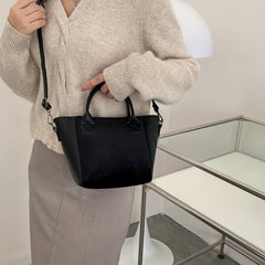 Mini Solid Tote Bag Crossbody Handbag & Shoulder Purse