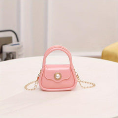 Metal Chain Crossbody Satchel Bag PVC Lipstick Key Bag