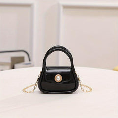 Metal Chain Crossbody Satchel Bag PVC Lipstick Key Bag