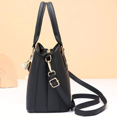 Flower Embroidery Handbag Crossbody Bag Women's Top Handle Purse