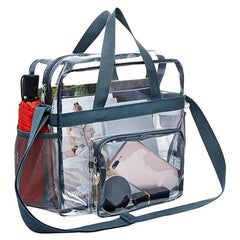 Large Capacity Clear Bag Women's PVC Clear Handbag Clear Crossbody Bag