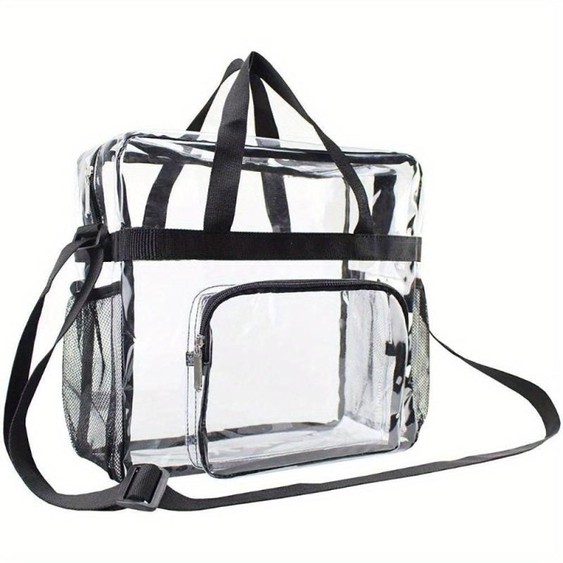 Large Capacity Clear Bag Women's PVC Clear Handbag Clear Crossbody Bag