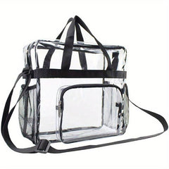 Large Capacity Clear Bag Women's PVC Clear Handbag Clear Crossbody Bag