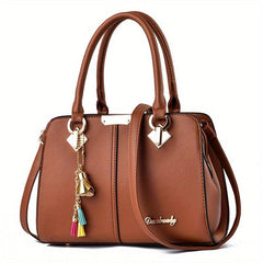 Stylish Tote Bag with Pendant - All Match Satchel Bag