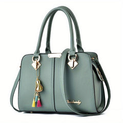 Stylish Tote Bag with Pendant - All Match Satchel Bag