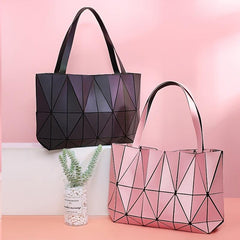 Geometric Pattern Handbag Luminous Shoulder Bag