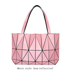 Geometric Pattern Handbag Luminous Shoulder Bag