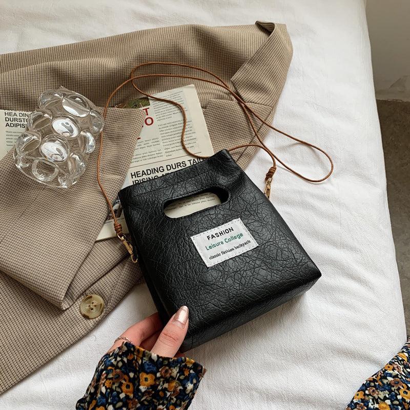 Mini Retro Texture Crossbody Bag PU Leather Handbag & Coin Purse