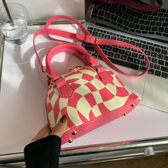Shell Shape Crossbody Bag PU Leather Textured Versatile Shoulder Bag