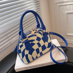 Shell Shape Crossbody Bag PU Leather Textured Versatile Shoulder Bag