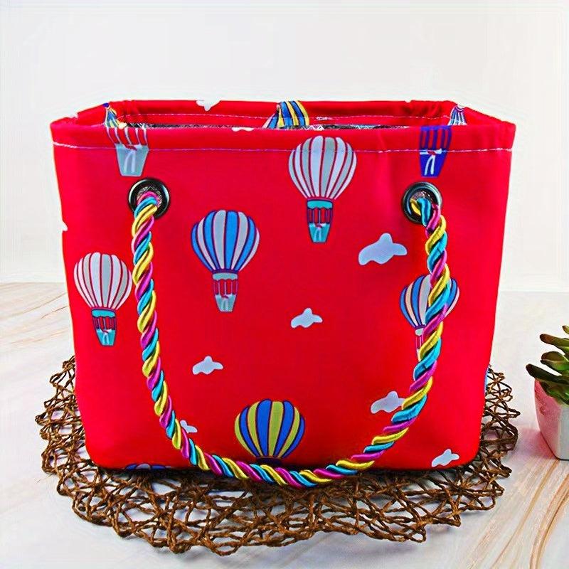 Large Capacity Canvas Handbag Portable Wash Bag & Purse