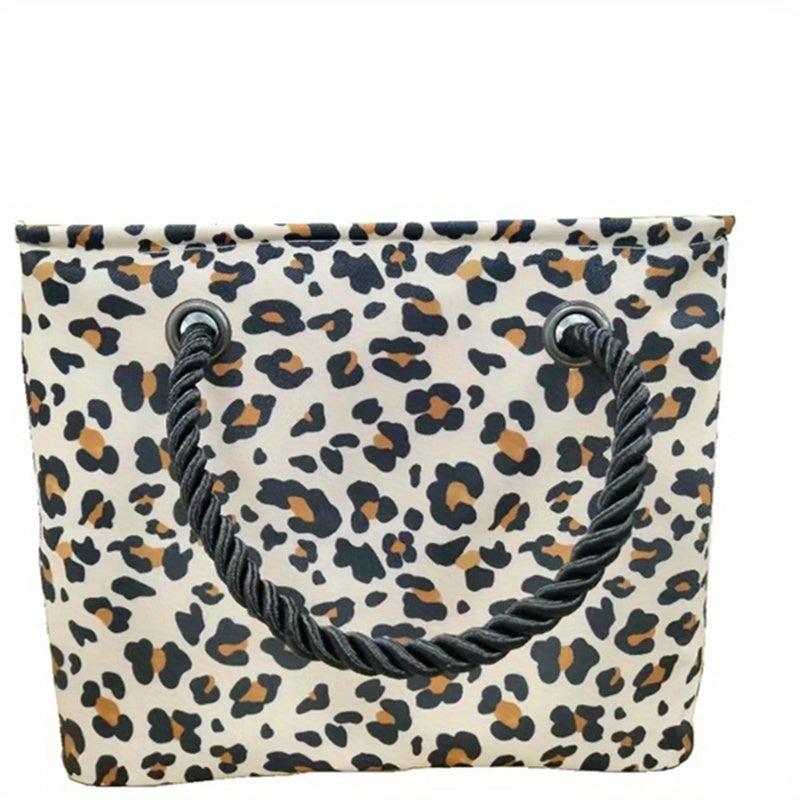 Large Capacity Canvas Handbag Portable Wash Bag & Purse