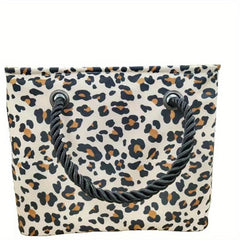 Large Capacity Canvas Handbag Portable Wash Bag & Purse