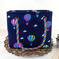 Large Capacity Canvas Handbag Portable Wash Bag & Purse