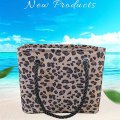 Large Capacity Canvas Handbag Portable Wash Bag & Purse