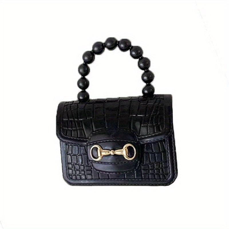 Mini Crocodile Pattern Jelly Handbag PU Leather Waterproof Coin Purse