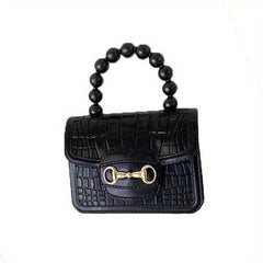 Mini Crocodile Pattern Jelly Handbag PU Leather Waterproof Coin Purse