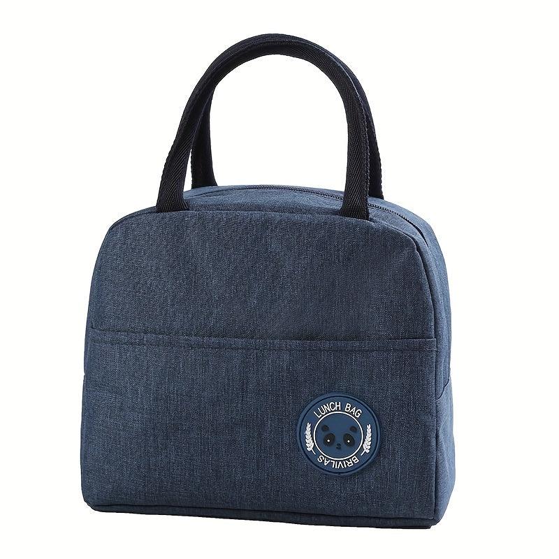 Portable Zipper Satchel Bag Lightweight Lunch Storage Handbag