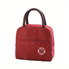 Portable Zipper Satchel Bag Lightweight Lunch Storage Handbag