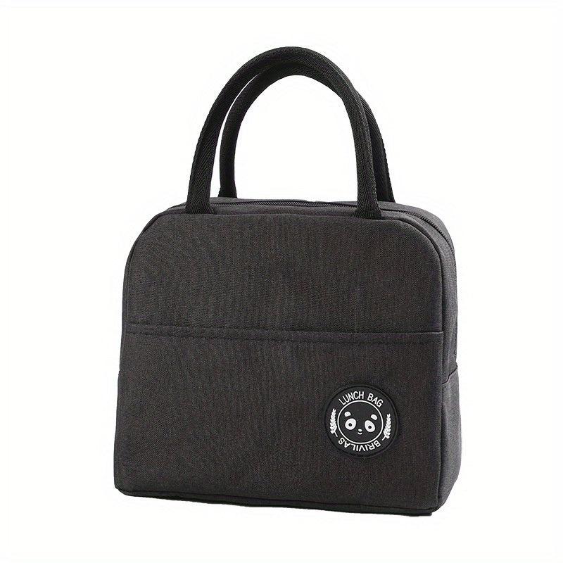 Portable Zipper Satchel Bag Lightweight Lunch Storage Handbag