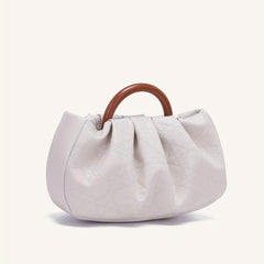 Cloud Pleated Clutch Bag Top Handle Satchel Women's Evening Handbag