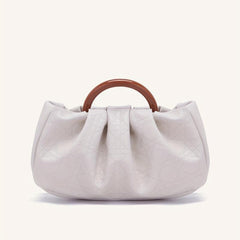 Cloud Pleated Clutch Bag Top Handle Satchel Women's Evening Handbag