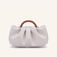 Cloud Pleated Clutch Bag Top Handle Satchel Women's Evening Handbag
