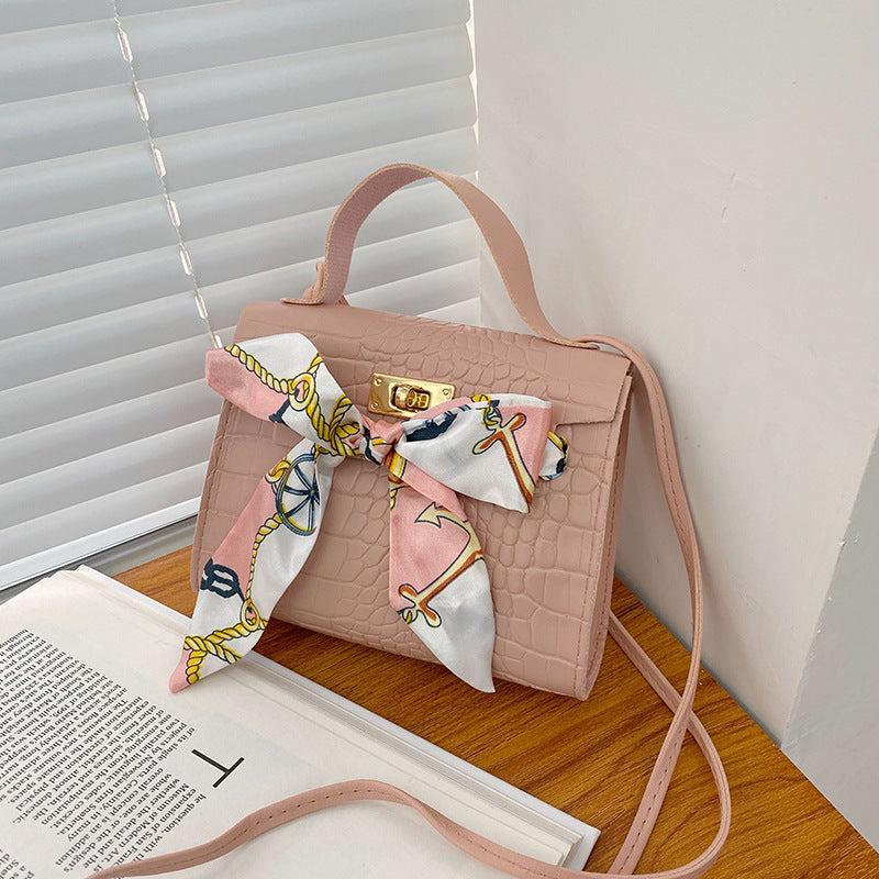 Mini Crocodile Pattern Satchel Crossbody Bag PU Leather Textured Bag Purse