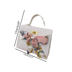 Mini Crocodile Pattern Satchel Crossbody Bag PU Leather Textured Bag Purse