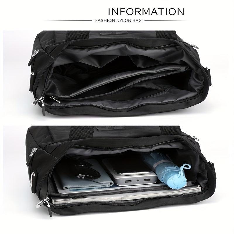 Nylon Crossbody Bag Large Capacity Tote for Travel