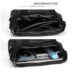Nylon Crossbody Bag Large Capacity Tote for Travel