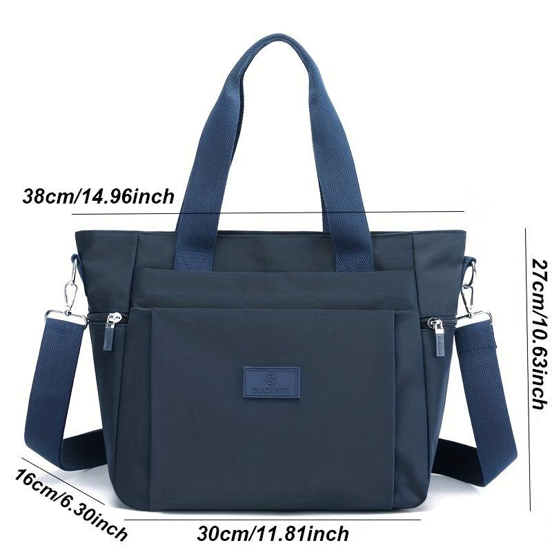 Nylon Crossbody Bag Large Capacity Tote for Travel