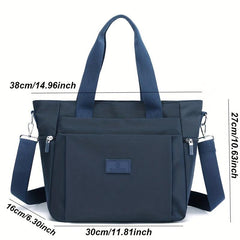 Nylon Crossbody Bag Large Capacity Tote for Travel