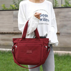 Nylon Crossbody Bag Large Capacity Tote for Travel