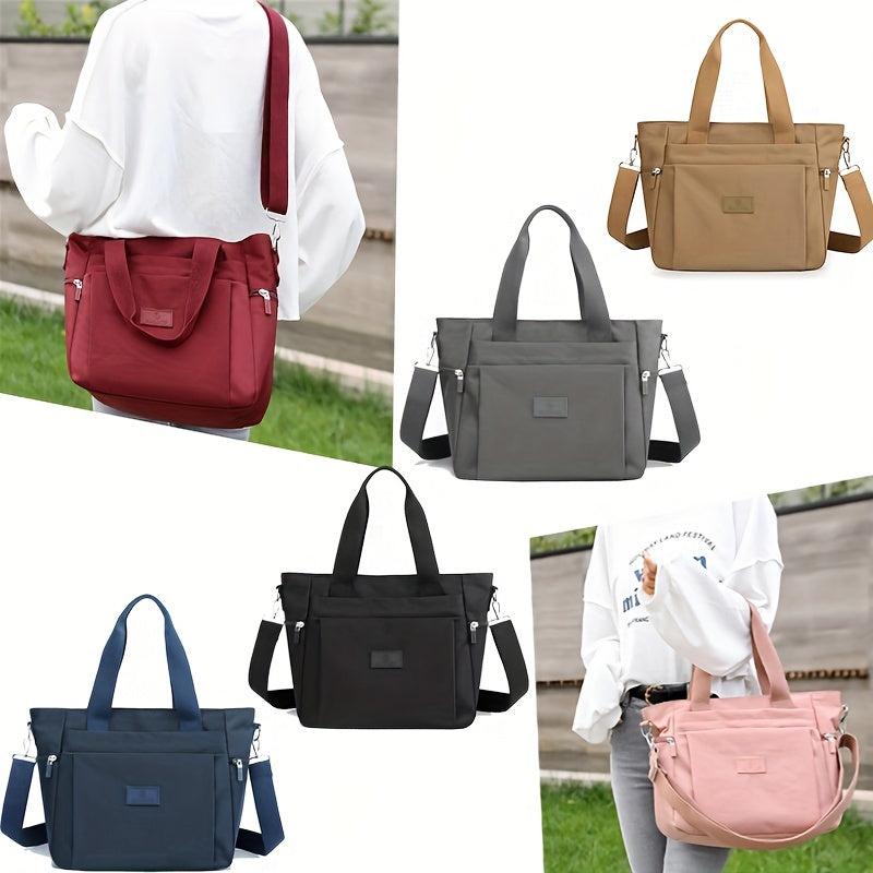 Nylon Crossbody Bag Large Capacity Tote for Travel